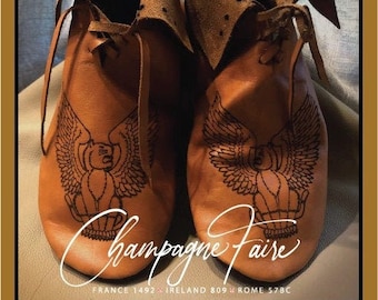 Medieval Front Lace Boot Turnshoe Kit for men and women (pattern, soles and Instructions only) You sew the shoes with your leather