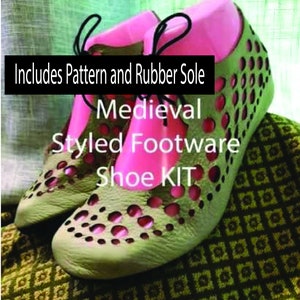 Roman Turnshoe Kit for men and women (pattern, soles and instructions only) You sew the shoes with your leather