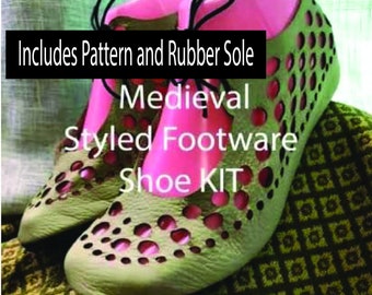 Roman Turnshoe Kit for men and women (pattern, soles and instructions only) You sew the shoes with your leather