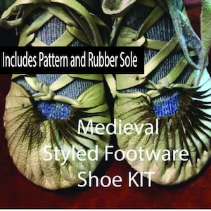 Irish Bog Turnshoe Kit for men and women (pattern, soles and instructions only) You sew the shoes with your leather