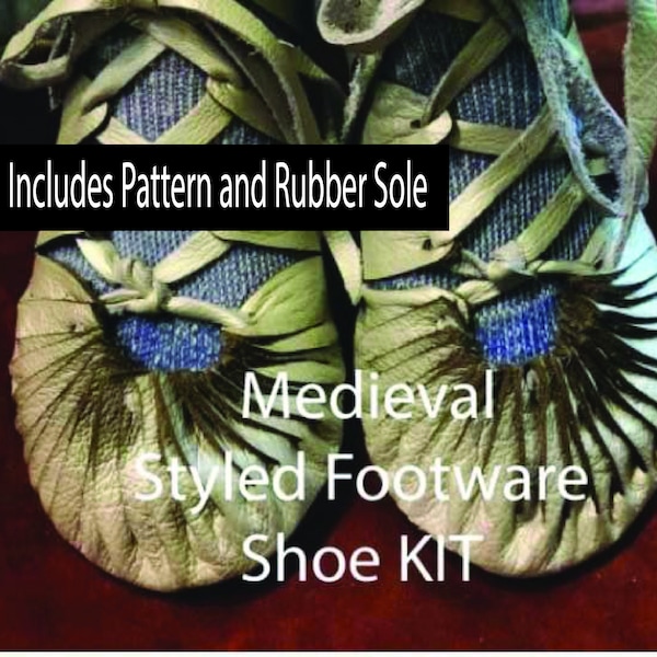 Irish Bog Turnshoe Kit for men and women (pattern, soles and instructions only) You sew the shoes with your leather