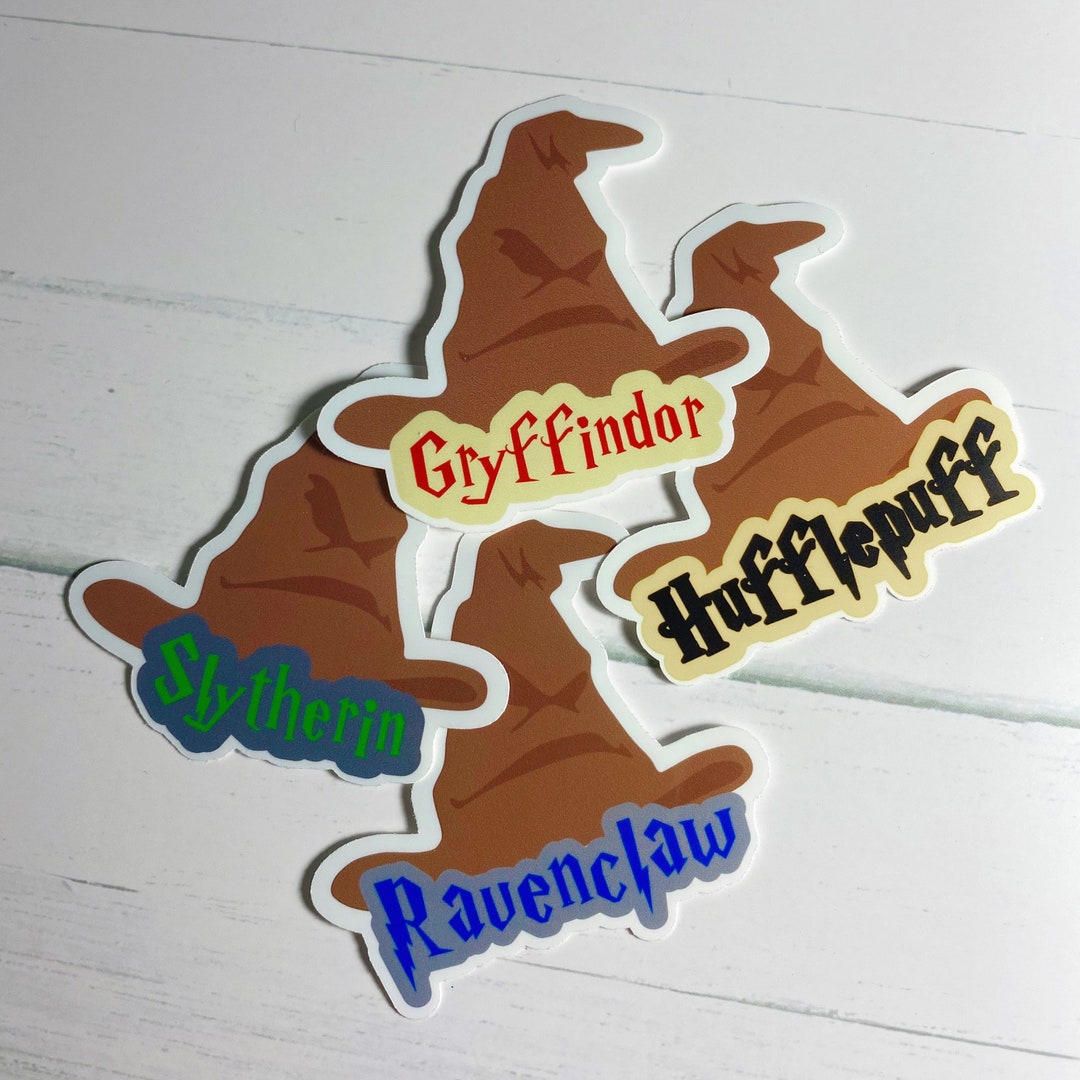 Sorting Hat House Colors Wizarding World Printable Vinyl Etsy