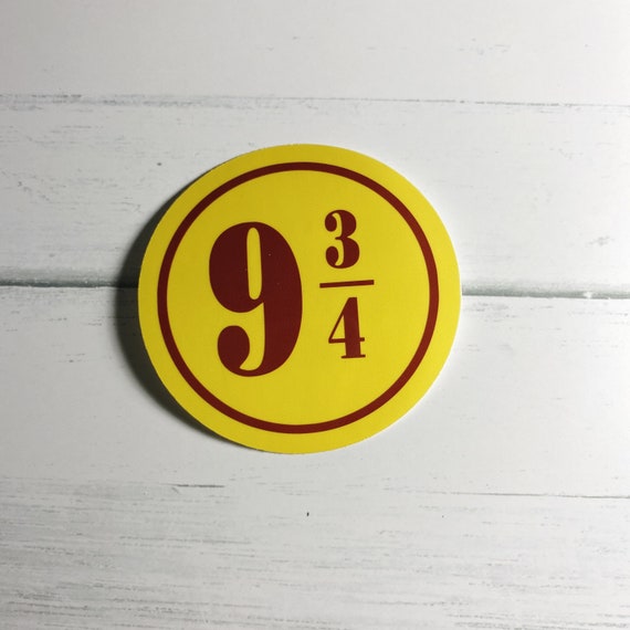 9 3/4 Platform Sign Printable Vinyl Sticker Water Resistant - Etsy