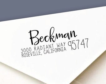 Return Address Stamp, Self-Inking Address Stamp, Personalized Address Stamp - Custom Address Stamp Style No. 121