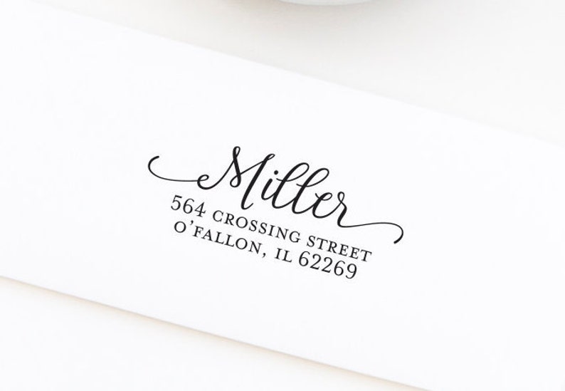 Personalized Address Stamp 128 Return Address Stamp Custom Address Stamp Self-Inking Address Stamp Wedding Stamp Stamp Style No