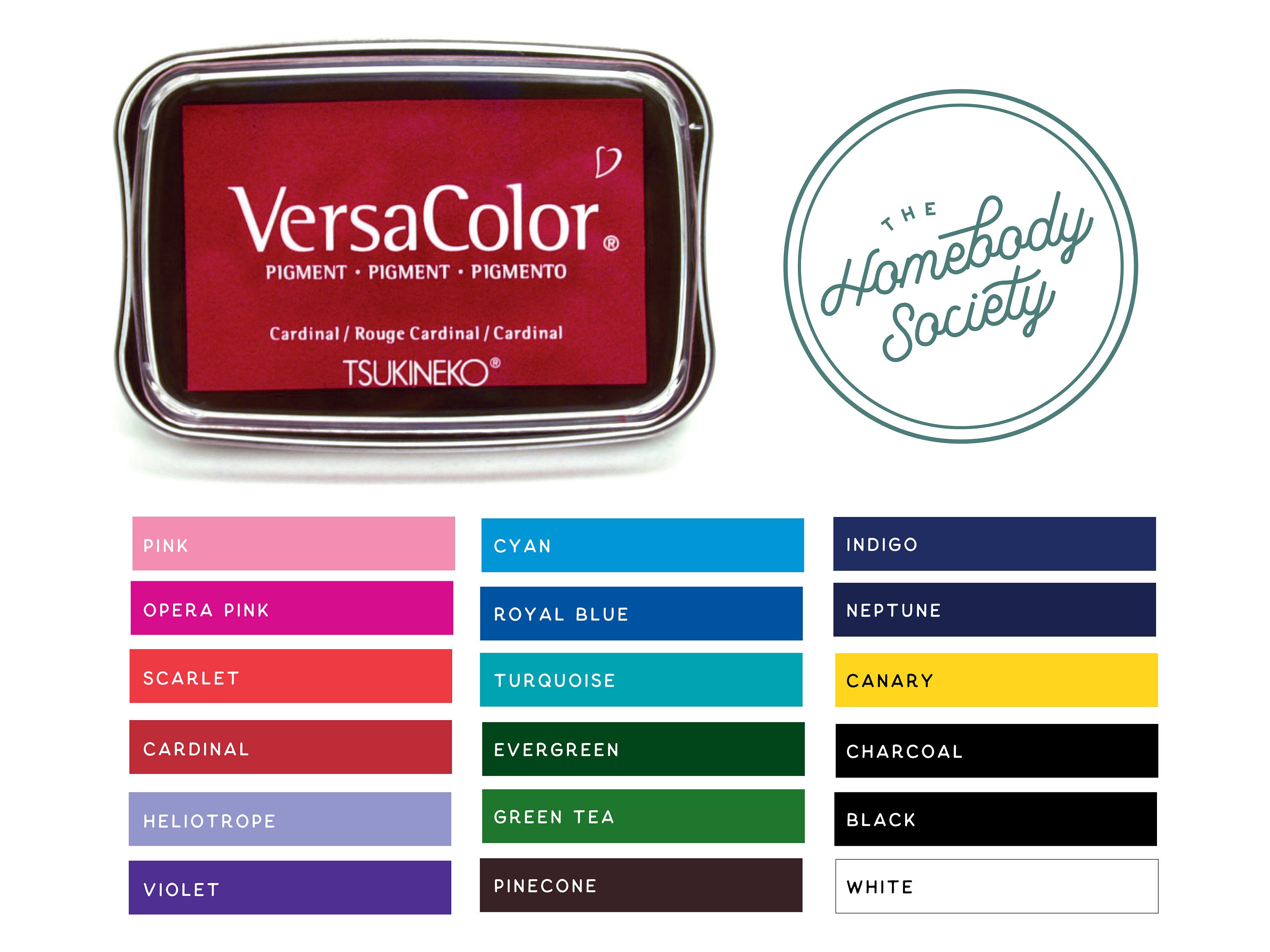 Versacolor Ink Pads for Stamp Pigment Ink Pads for Stamps Choice of 16  Colors 