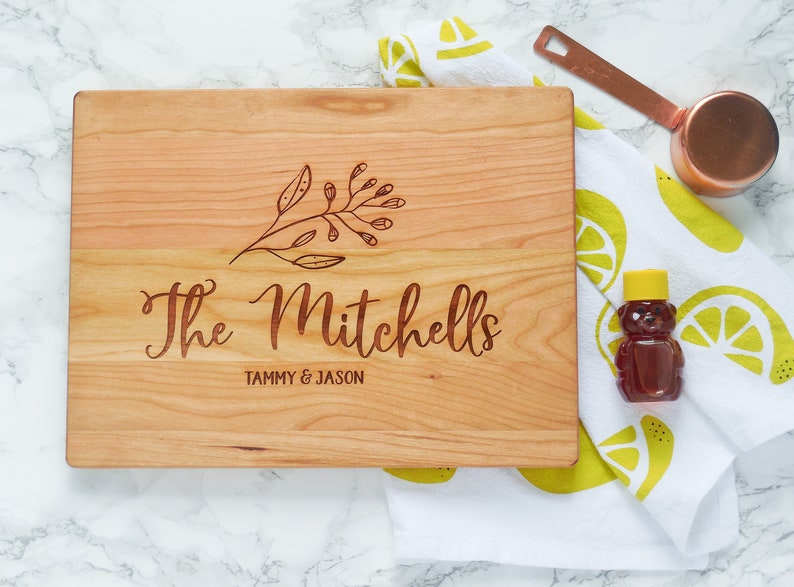 Chef Gift Engagement Gift Housewarming Gift Personalized Cutting Board Gift for Food Lover Custom Wedding Gift Custom Cutting Board