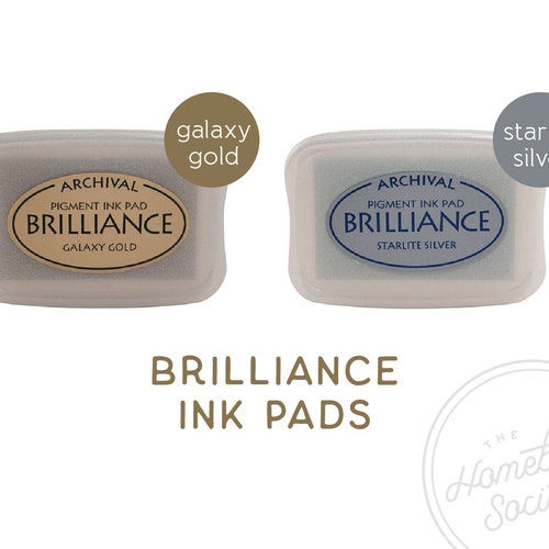 Brilliance Metallic Ink Pad Gold and Silver Ink Etsy