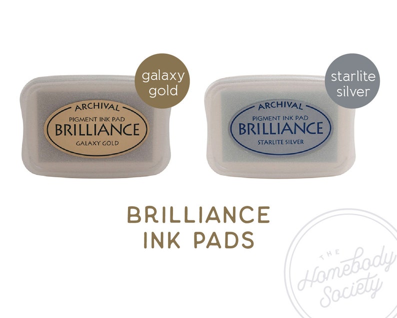 Brilliance Metallic Ink Pad Gold and Silver Ink Etsy
