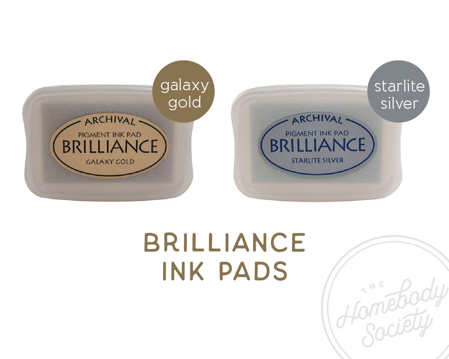 Brilliance Metallic Ink Pad Gold and Silver Ink Etsy