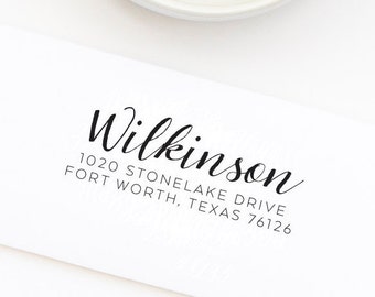 Personalized Address Stamp, Style No. 62
