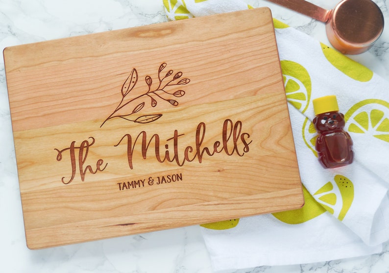 Chef Gift Engagement Gift Housewarming Gift Personalized Cutting Board Gift for Food Lover Custom Wedding Gift Custom Cutting Board