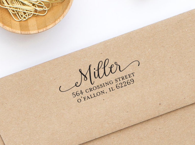 Personalized Address Stamp 128 Return Address Stamp Custom Address Stamp Self-Inking Address Stamp Wedding Stamp Stamp Style No
