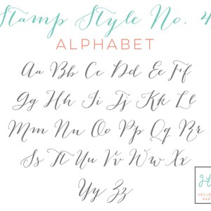 Return Address Stamp Self-inking Address Stamp Calligraphy - Etsy