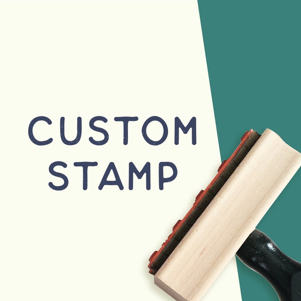 Custom Stamp, Create Your Own Custom Text Stamp, Stamp With Your Text, Name Stamp, Signature Stamp, Stamp for Kids, Make Your Own Stamp