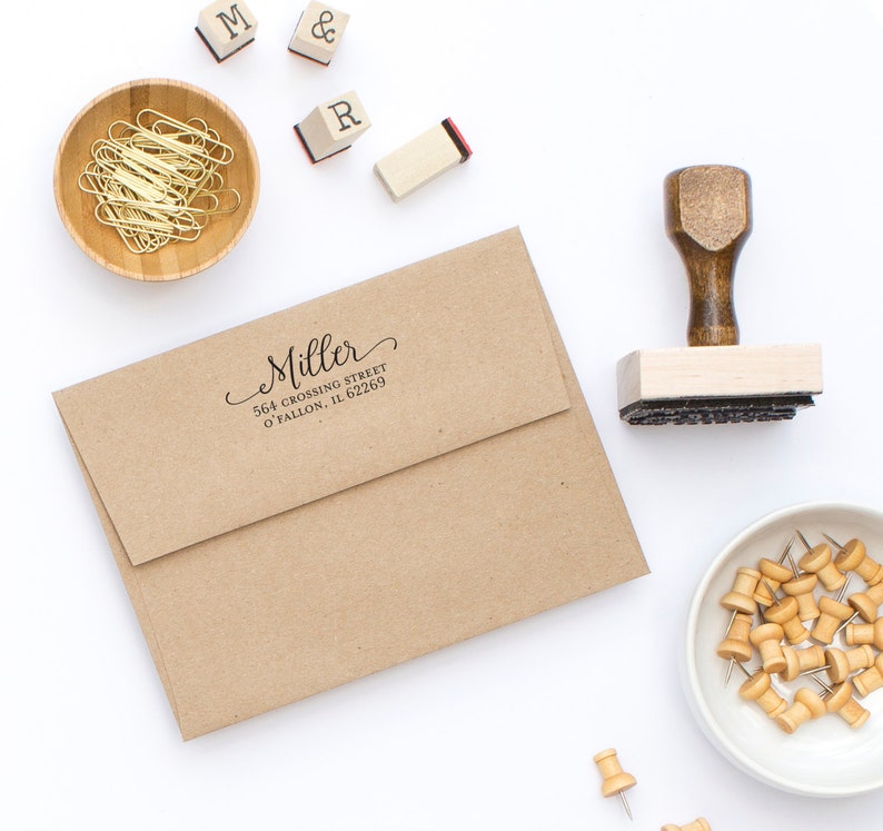 Personalized Address Stamp 128 Return Address Stamp Custom Address Stamp Self-Inking Address Stamp Wedding Stamp Stamp Style No