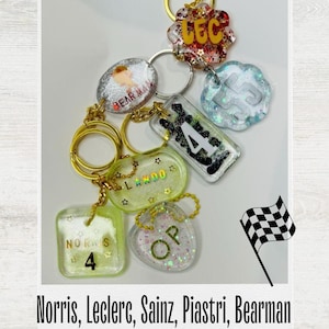Handmade Formula 1 Resin Keychain: F1 Purse Charm