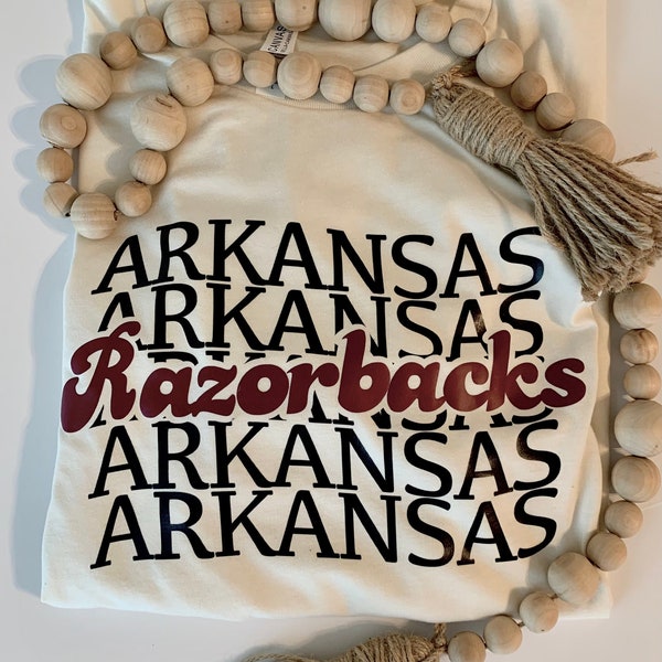 Arkansas Razorback Tee - Baby-Adult Sizes