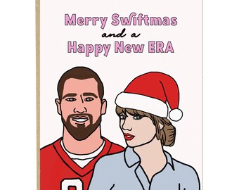 Merry Swiftmas and New Era - Funny Holiday Christmas Greeting Card