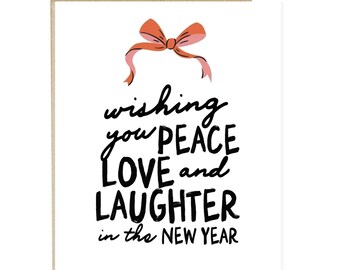 Wishing You, New Years Card, Christmas Card, Holiday Card, Christmas Season, Occasion Card, Happy Holidays Card
