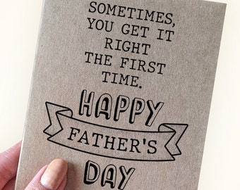 Funny Father's Day Card from First Born Child - Father's Day Gift From Eldest Child For Dad - Card for Dad from Oldest Child