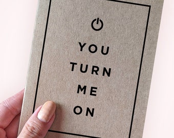 Turn Me On Card Etsy Turn Me On Card Etsy