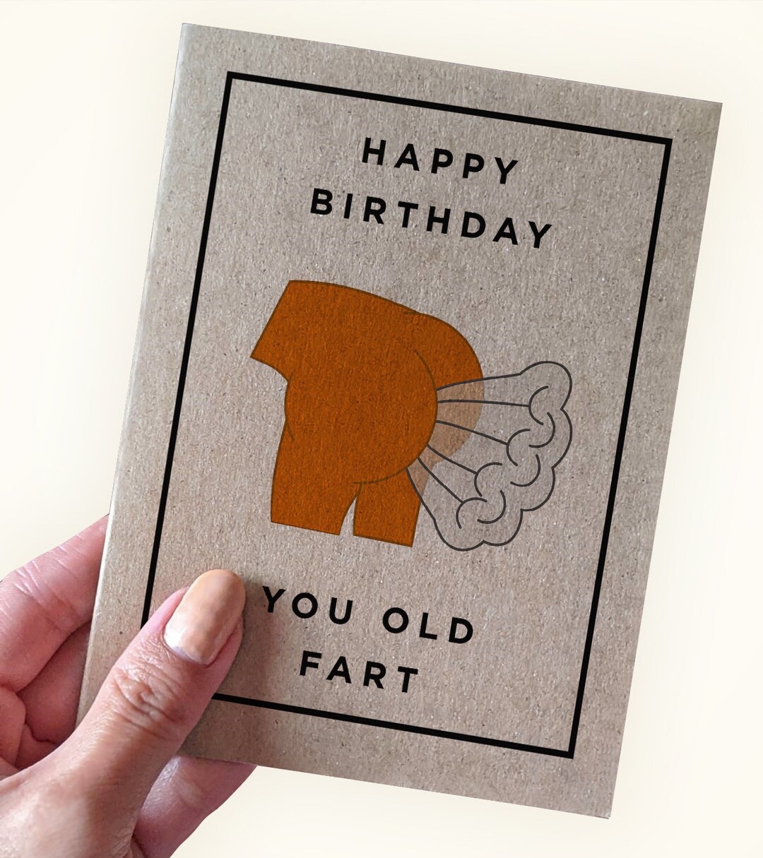Happy Birthday You Old Fart - Birthday Card for Brother - Birthday Card ...