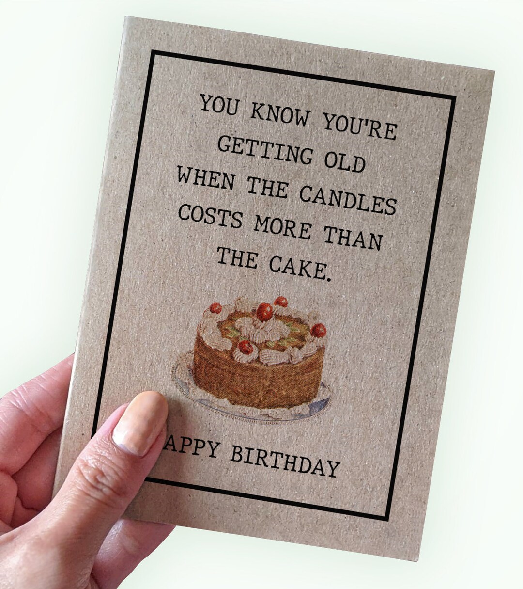 Getting Older Birthday Card You Know You're Getting Old When the