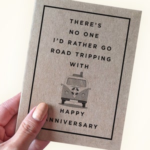 Il n'y a personne avec qui je préférerais voyager en voiture - carte d'anniversaire pour petit ami - carte d'anniversaire pour petite amie - carte d'amour