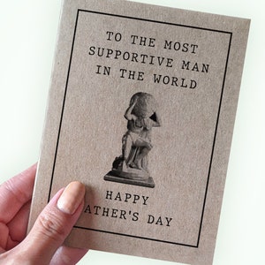 Carte de fête des pères à l'homme le plus solidaire du monde pour son mari, jolie carte de fête des pères pour son père qui l'aimait et le soutenait