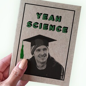 Carte de remise des diplômes Breaking Science - Ouais, la science ! - Majeure en chimie - Carte de diplômé d'université/collège/lycée - Carte de voeux A2
