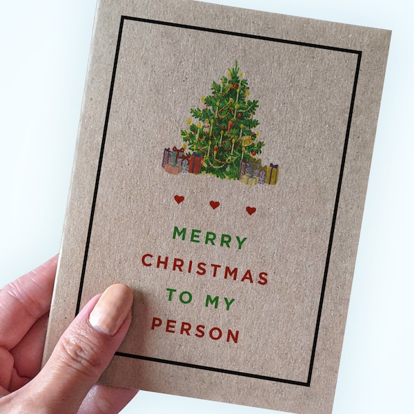 Love Christmas Card - Etsy
