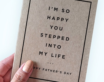 Meaningful Stepfathers Day Card from Favorite Child - Step Fathers Day Gift From Favorite Child For Dad - Card for Step Dad from Child