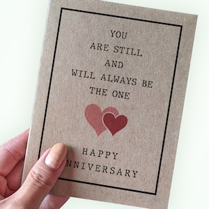 Belle carte d'anniversaire pour femme - Vous êtes toujours et serez toujours le seul - Joyeux anniversaire - Carte d'anniversaire pour mari