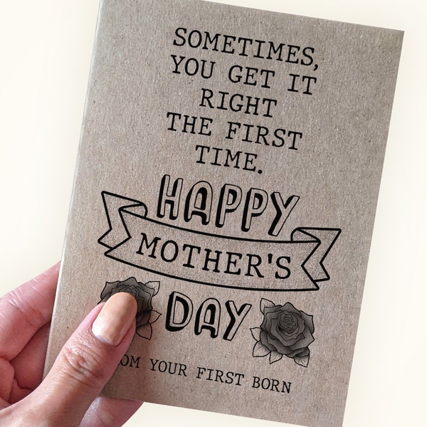First Time Mother Birthday Card Etsy