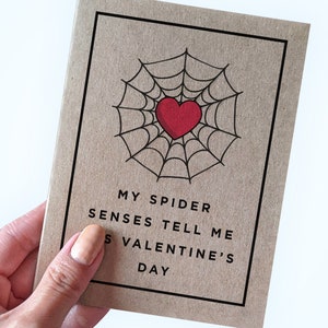Spider Senses Jolie carte de Saint-Valentin pour lui - My Spider Senses me dit que c'est la Saint-Valentin - Saint-Valentin pour mari pour femme