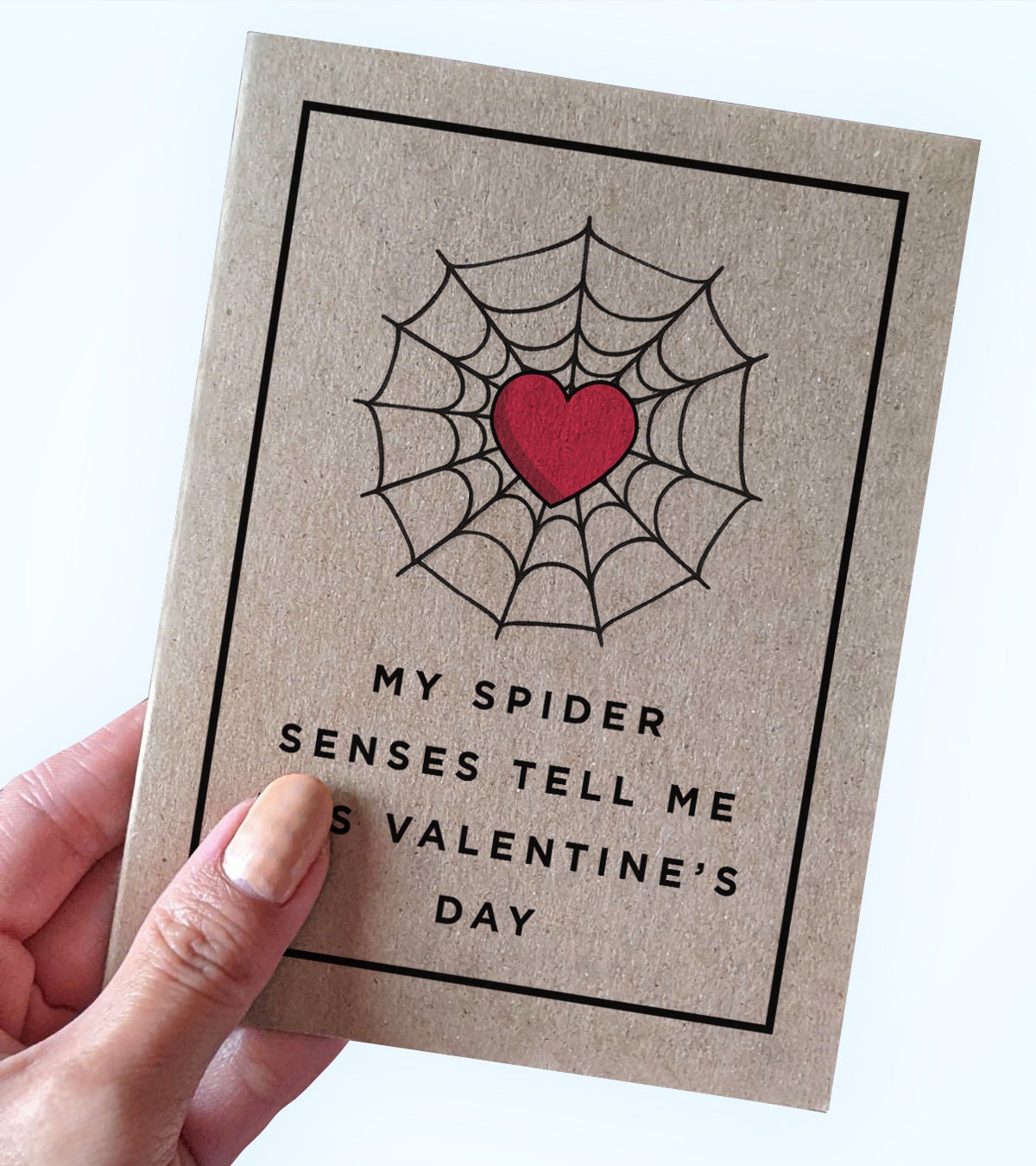 Cute Valentine's Day Card for Him Spider Senses My Spider Senses