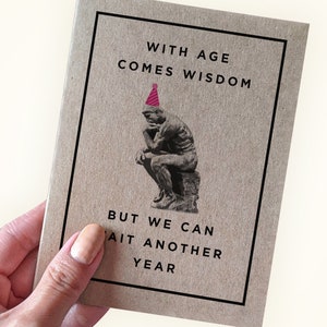 La maturité peut attendre Carte d'anniversaire drôle de soeur - carte d'anniversaire pour frère - carte d'anniversaire pour ami - carte d'anniversaire pour meilleur ami