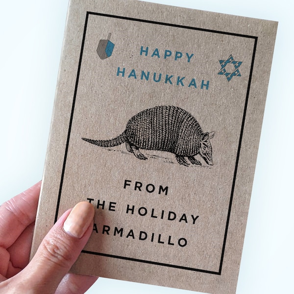 Holiday armadillo hanukkah