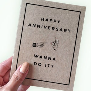 Carte d'anniversaire sexuelle drôle - Joyeux anniversaire, tu veux le faire ? - Carte d'anniversaire amusante - Carte amusante pour petit ami - Carte amusante pour mari