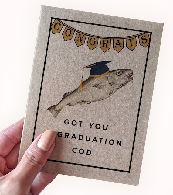 Graduation Cod Graduation Card For Anyone,Got You A Graduation Cod,Funny Graduation Card 2025,Cute Pun Graduation Card,Card For New Graduate