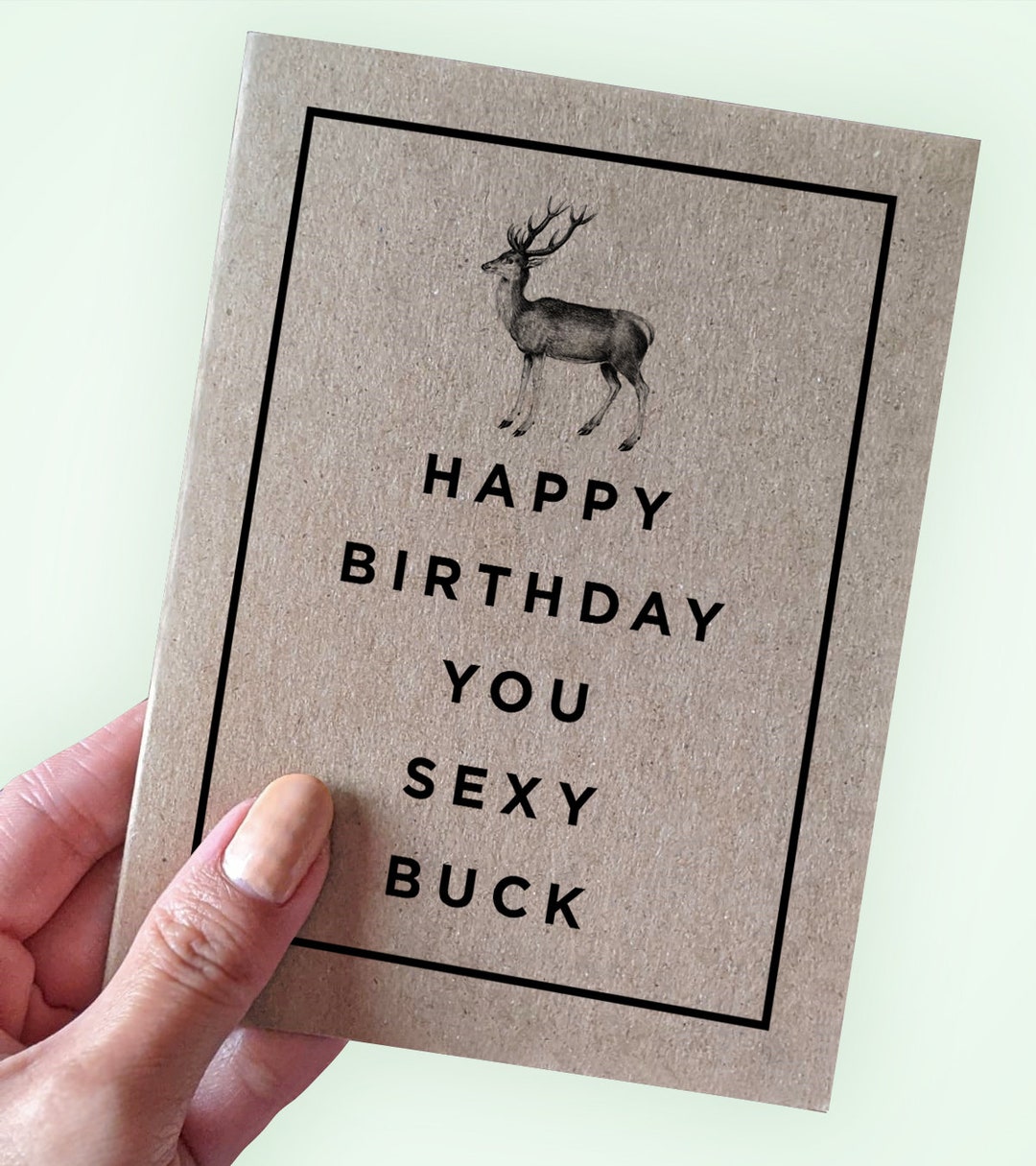 Birthday Card for Hunters Happy Birthday You Sexy Buck - Etsy Birthday Card for Hunters Happy Birthday You Sexy Buck - Etsy