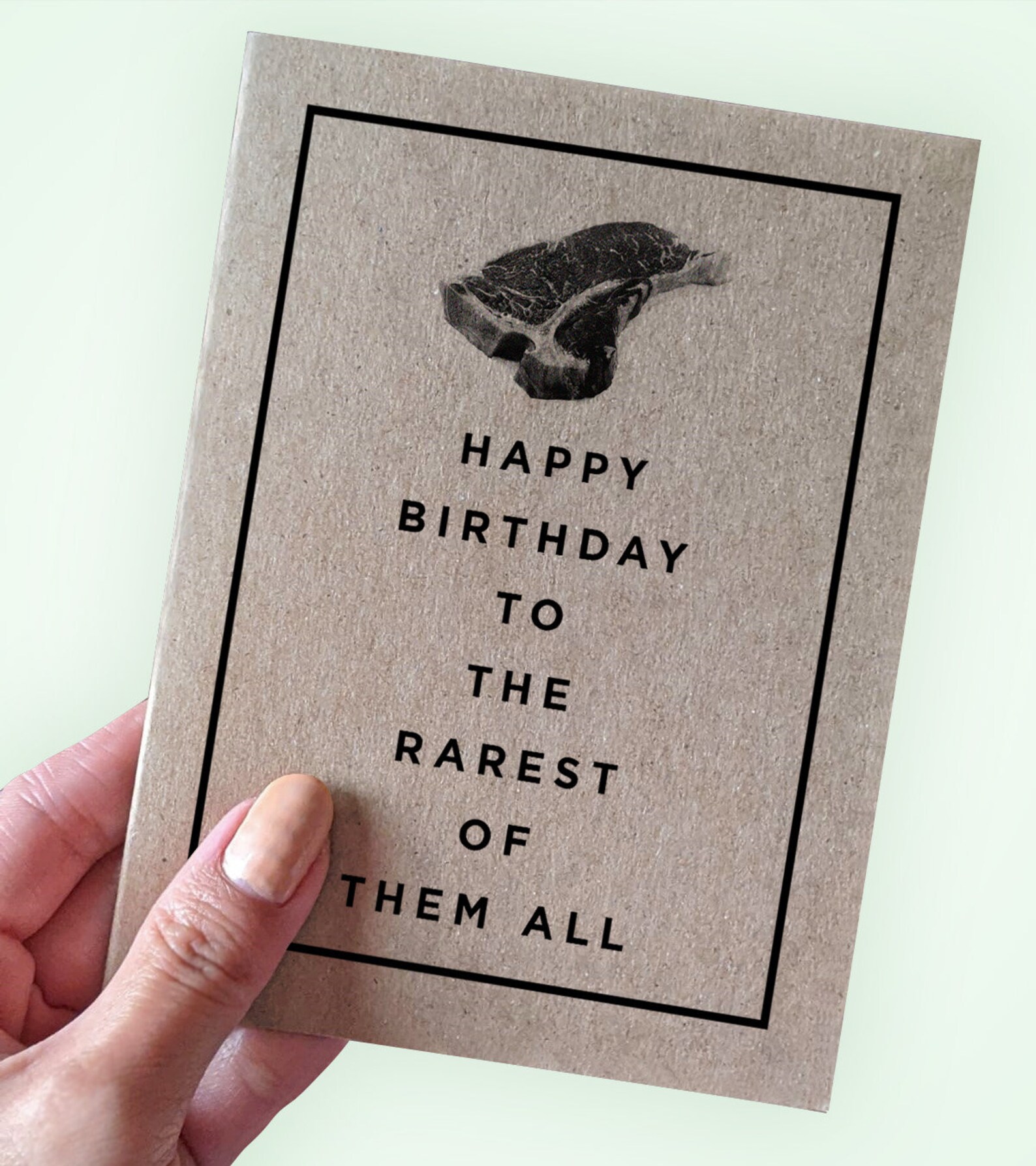 Happy Birthday to the Rarest of them All Steak Card for Dad | Etsy
