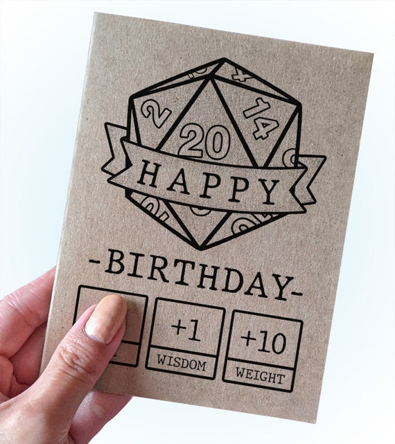 Dungeons & Dragons ○ PERSONALISED Birthday Card ○ personalized dnd  critical role