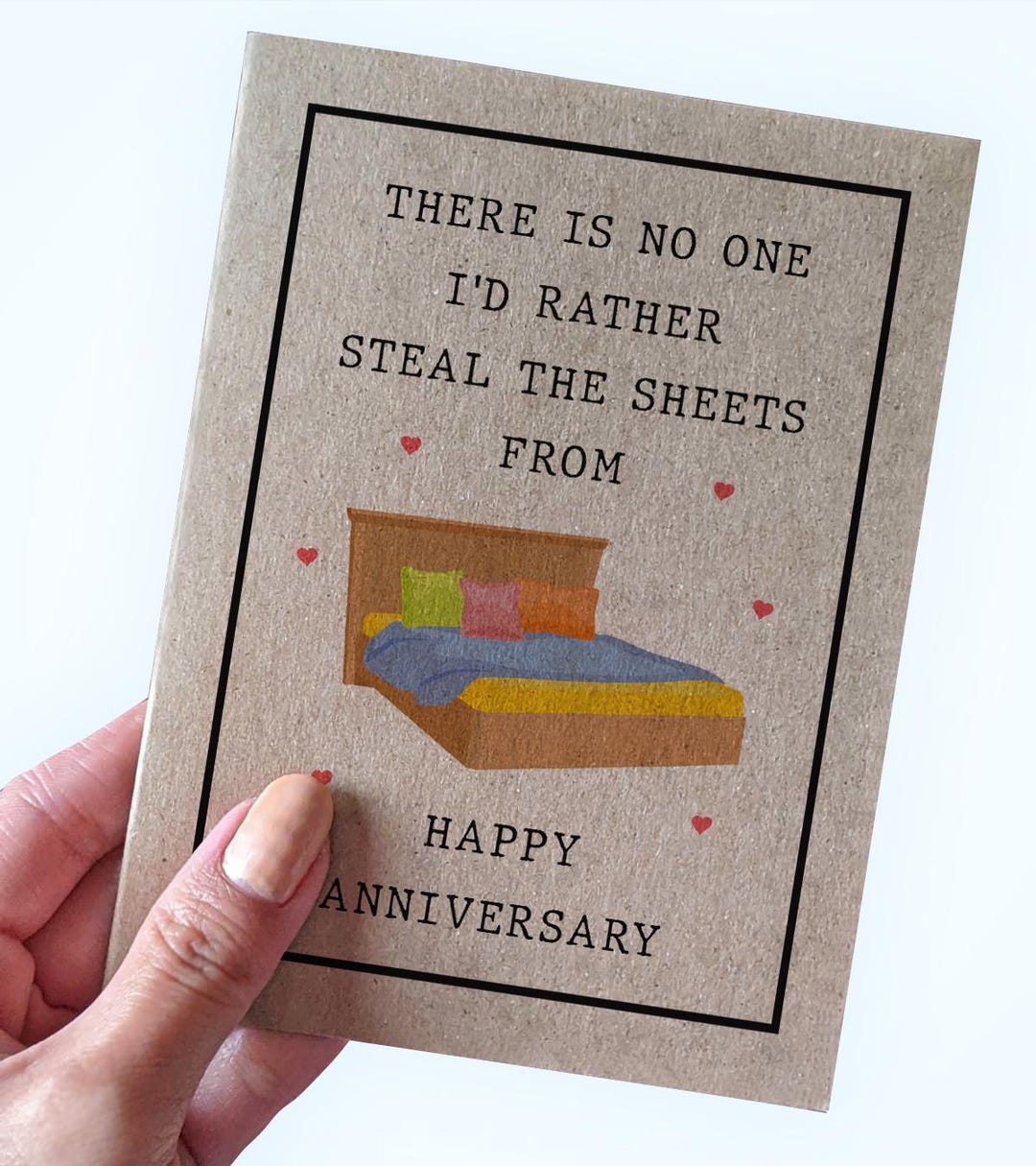 Stealing the Sheets Anniversary Card for Husband, There is No One I'd ...
