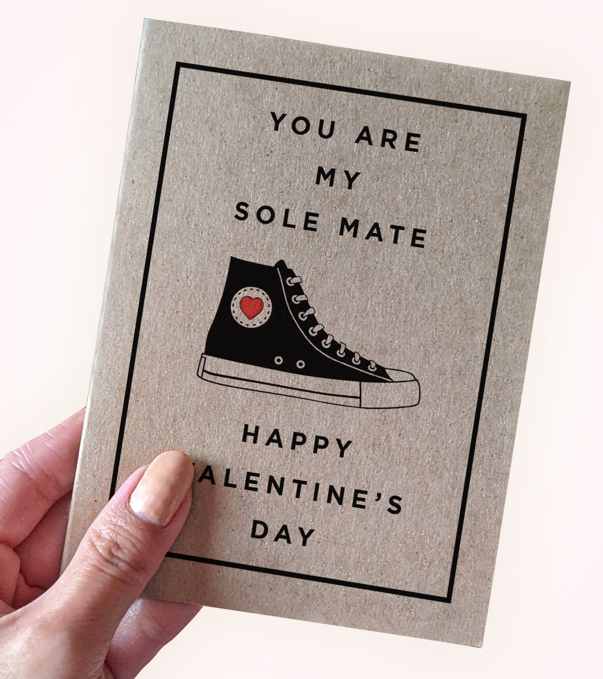 Old School Shoes Greeting Card - valentines