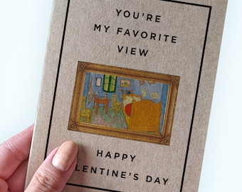 Romantic Valentine's Day Card - You're My Favorite View - Happy Valentine's Day - Sweet Valentine Card - Cute Valentine Day Card For Wife