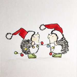 Carte de Noël aquarelle originale peinte à la main | Noël | Cartes de voeux | Cartes de vœux | Décoration boules | Uniques | Individuel