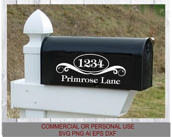 Mailbox Monogram, svg, Download svg png ai eps dxf, compatible all Cutters, Printers, CNC Routers using any of the listed file types