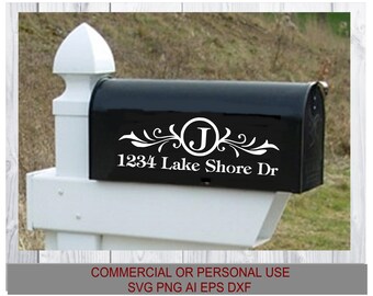 Mail Box Monogram, svg, Download svg png ai eps dxf, compatible all Cutters, Printers, CNC Routers using any of the listed file types
